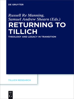 cover image of Returning to Tillich